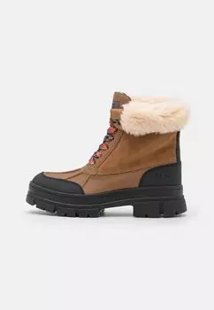 Ботинки на шнуровке UGG, коричневый