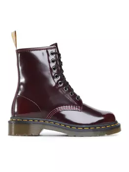 Ботинки на шнуровке Vegan 1460 Dr. Martens, темно-красный