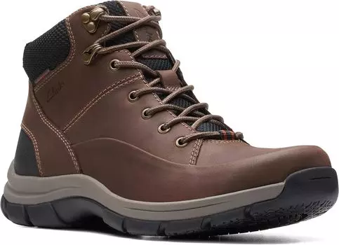 Ботинки на шнуровке Walpath Mid Clarks, цвет Dark Brown Leather