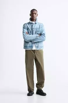 Ботинки на шнуровке ZARA, черный