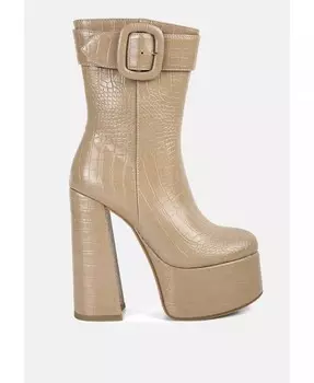 Ботинки на ухабистой платформе London Rag, бежевый