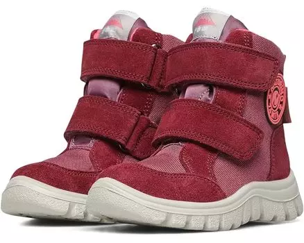 Ботинки Naturino Geminae AW22, цвет Berry Red/Fuchsia Fluo