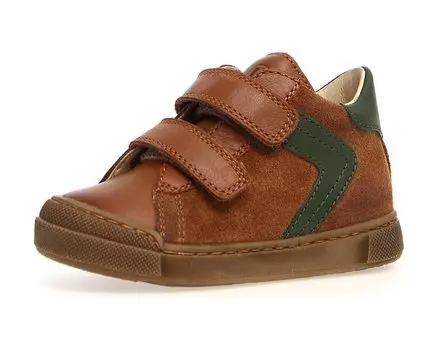 Ботинки Naturino Heist VL, цвет Cuoio/Chestnut/Green Bottle