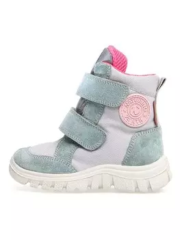 Ботинки Naturino Winter Geminae, цвет mint/grau/pink