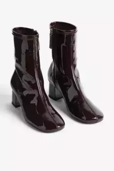 Ботинки-носки до щиколотки H&M, бордовый
