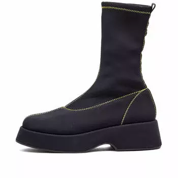 Ботинки-носки на платформе в стиле ретро Ganni, черный