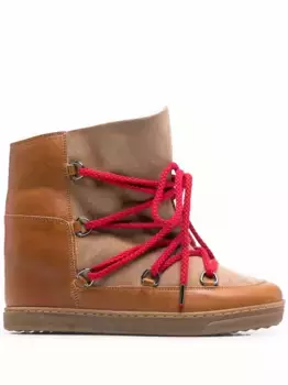 Ботинки Nowles со шнуровкой ISABEL MARANT, коричневый