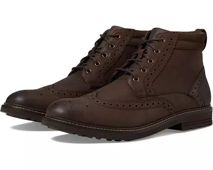 Ботинки Nunn Bush Odell 2.0 Wingtip Dress Casual Chukka Leather Boot, коричневый
