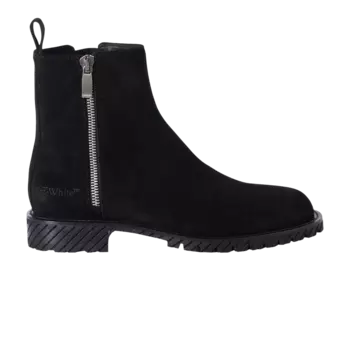 Ботинки Off-White Military Suede Ankle Boot, черный
