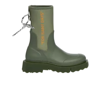 Ботинки Off-White Sponge Rubber Rain Boot, зеленый
