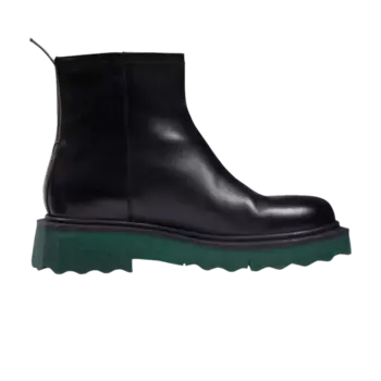 Ботинки Off-White Sponge Sole Leather Zip Boot 'Black', черный
