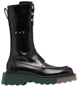 Ботинки Off-White Wmns Sponge Combat Boot 'Black', черный
