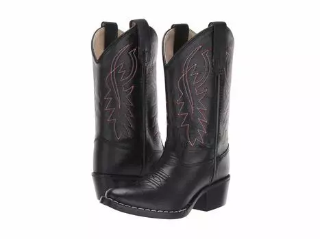 Ботинки Old West Kids Boots J Toe Western Boot (Toddler/Little Kid), черный