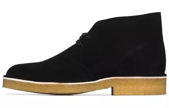 Ботинки Originals Desert Boot 221 из черной замши Clarks