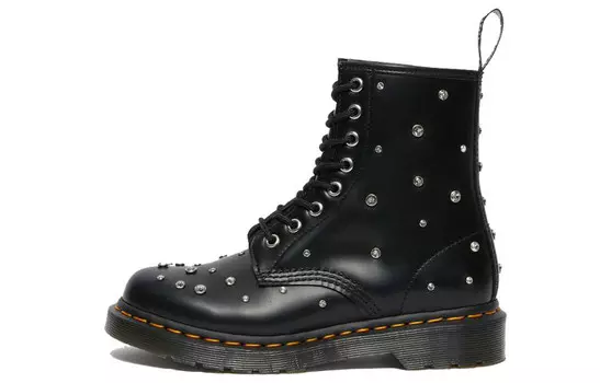 Ботинки от Swarovski X 1460 женские, черные Dr.Martens