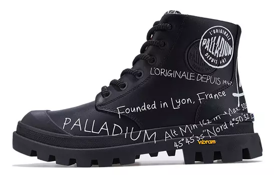 Ботинки Pampa Martin женские белые/черные Palladium