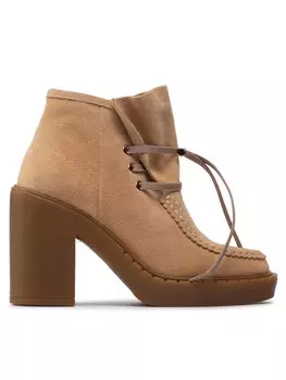 Ботинки по щиколотку SL-34-02-000074 Simple, бежевый