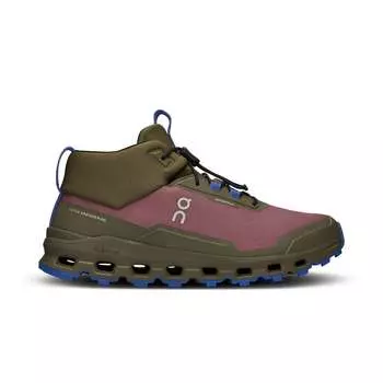 Ботинки подростковые On Cloudhero Mid Waterproof Kids, бордовый/темно-зеленый