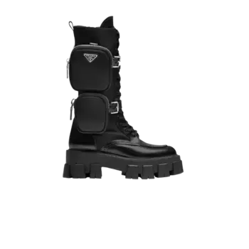 Ботинки Prada Wmns Monolith Boot Brushed Rois Black, черный