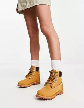 Ботинки премиум-класса Timberland 6 дюймов из кожи пшеничного нубука