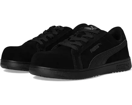 Ботинки PUMA Safety Iconic Suede Low EH, цвет Black/Black/Black