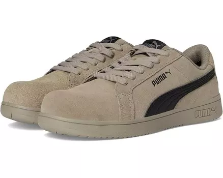 Ботинки PUMA Safety Iconic Suede Low EH, цвет Stone