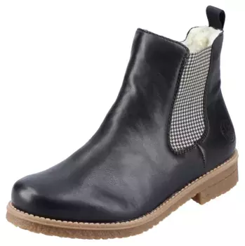 Ботинки Rieker Chelsea, эластичные снаружи, черный