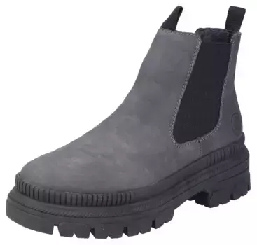Ботинки Rieker Chelsea с характерной подошвой, серый
