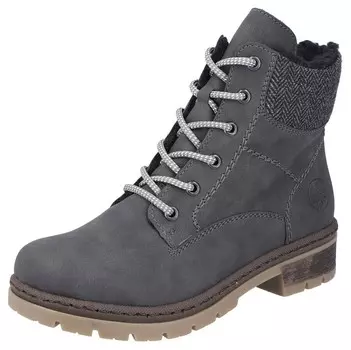 Ботинки Rieker Lace-Up Ankle Boots, цвет Dark grey/mottled grey