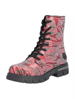 Ботинки Rieker Lace-Up Ankle Boots, красный