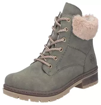 Ботинки Rieker Lace-Up Ankle Boots, оливковый