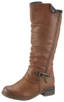 Ботинки Rieker, с мембраной Tex, голенищем Vario, цвет Cognac-Used