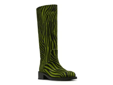 Ботинки Riggs Steve Madden, Green/Black Zebra Stripe Calf Hair Leather