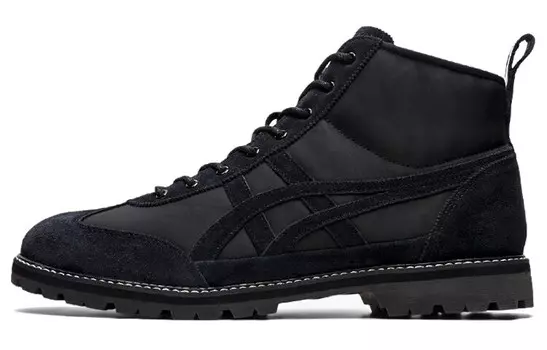 Ботинки Rinkan Outdoor унисекс высокие черные Onitsuka Tiger