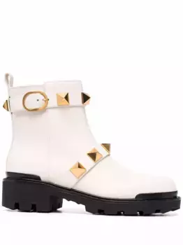 Ботинки Roman Stud 40 VALENTINO GARAVANI, нейтральный