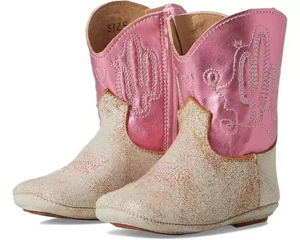 Ботинки Roper Kids Cowbabies Pink Cactus, коричневый