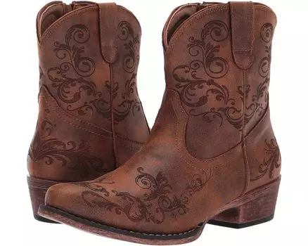 Ботинки Roper Short Stuff, цвет Vintage Cognac Faux Leather