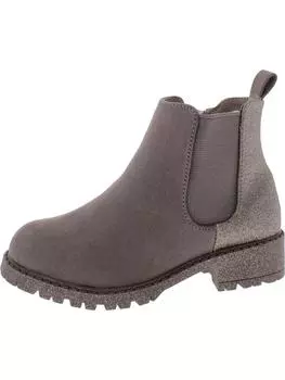 Ботинки с блестками на молнии для девочек Thowler Steve Madden, цвет Tan