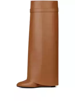 Ботинки с декоративным замком Givenchy, коричневый