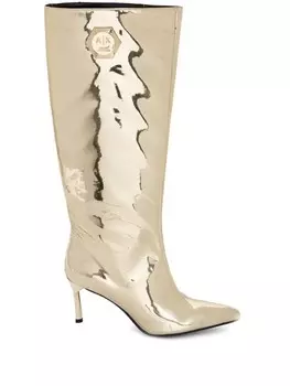 Ботинки с логотипом 75 мм Armani Exchange, золотой