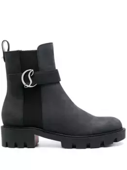 Ботинки с логотипом Christian Louboutin, черный