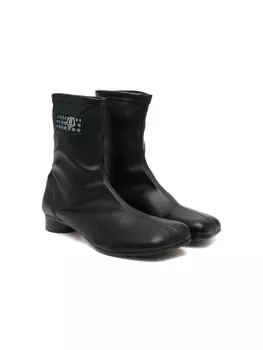 Ботинки с логотипом MM6 Maison Margiela Kids, черный