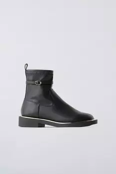 Ботинки с металлической детали ZARA, черный