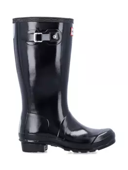 Ботинки с нашивкой-логотипом Hunter Kids, черный