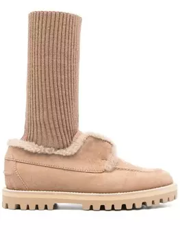 Ботинки с носочной вставкой Le Silla, коричневый