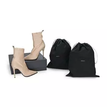 БОТИНКИ С ОСТРЫМ НОСКОМ, КАБЛУК 90 ММ, ЦВЕТ ЭКРЮ Amiri, белый