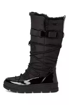 Ботинки с патентными зонами Tamaris, черный