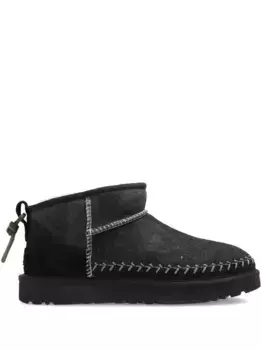 Ботинки с плетеной отделкой UGG, черный