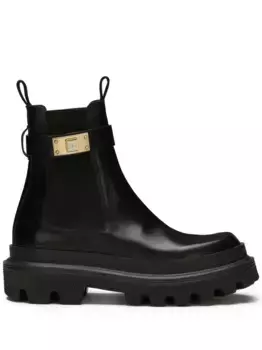 Ботинки с ремешками DOLCE & GABBANA, черный