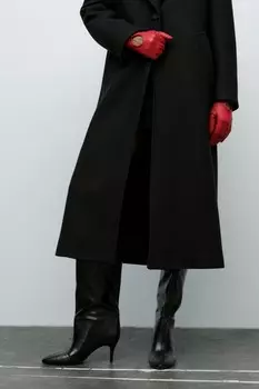 Ботинки с рюшами ZARA, черный